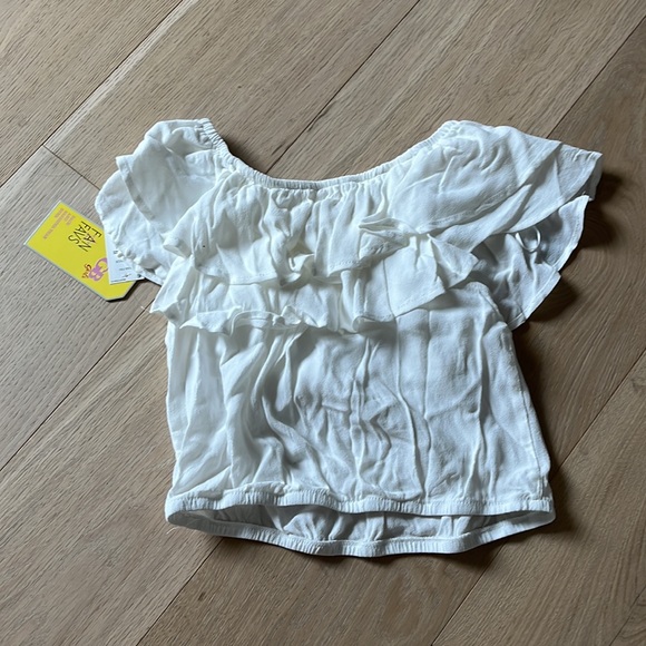 White Ruffle Top - Picture 2 of 2